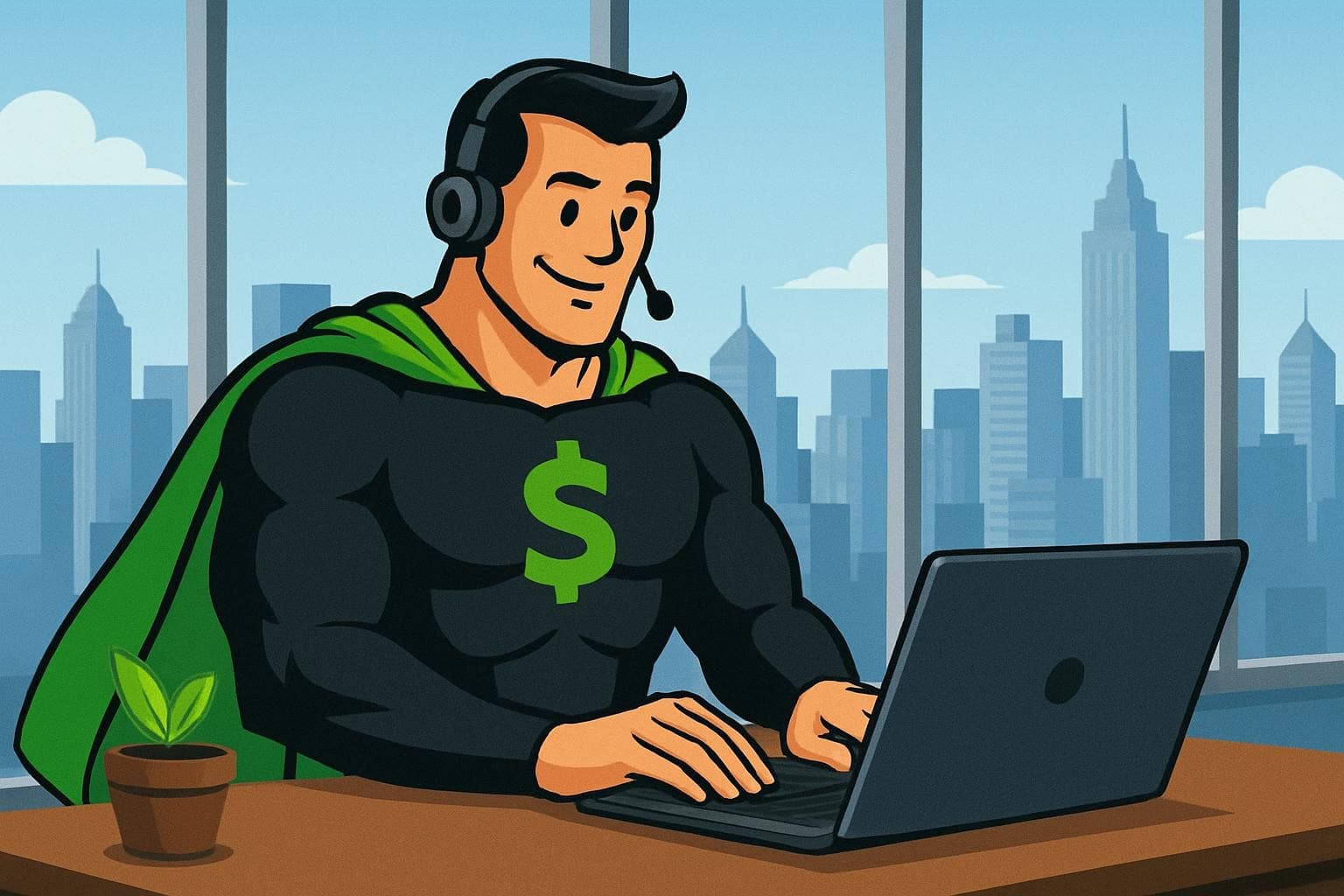 Professional working